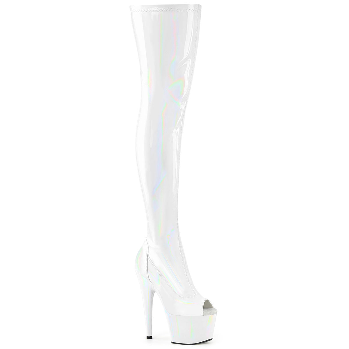 Adore 3011HWR Peep Toe Thigh High Boots-The Edge OK