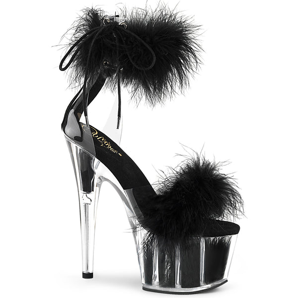 Adore 724F 7 inch heel with Black Fur-The Edge OK