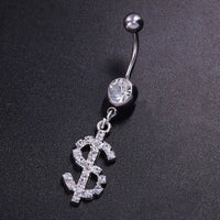 Money Dangle Belly Button Ring