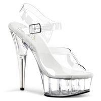 Delight 608 6 inch clear heel w/ankle strap-The Edge OK