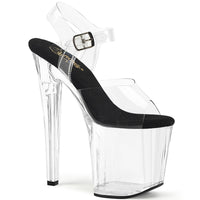Enchant 708 - 8 inch Clear Heel