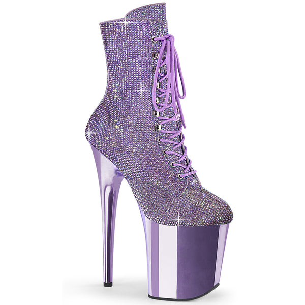 Flamingo 1020CHRS Rhinestone Embellished Ankle Boot-Lavender-The Edge OK