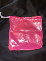 shiny pink money bag