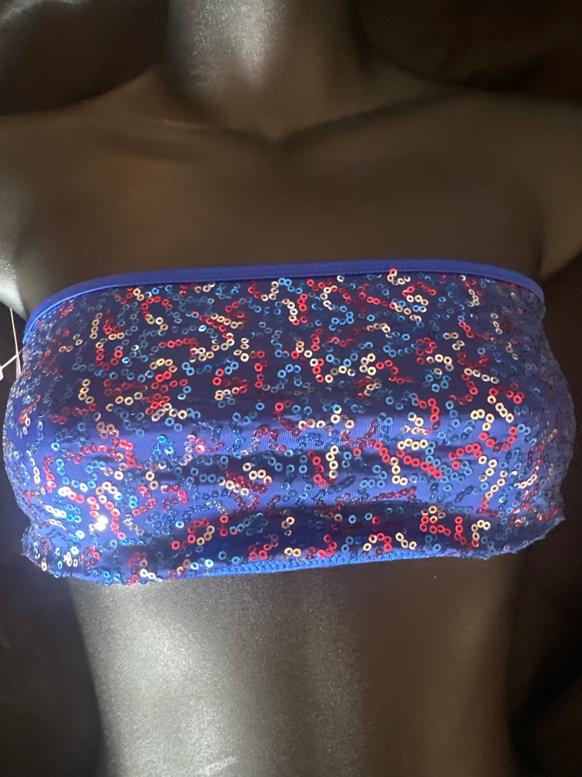 C-072 Sequin Tube Top-The Edge OK