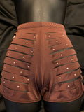 822 Shredded High Waist Shorts