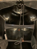 NC05 Black Metallic Hologram Halter Top-The Edge OK