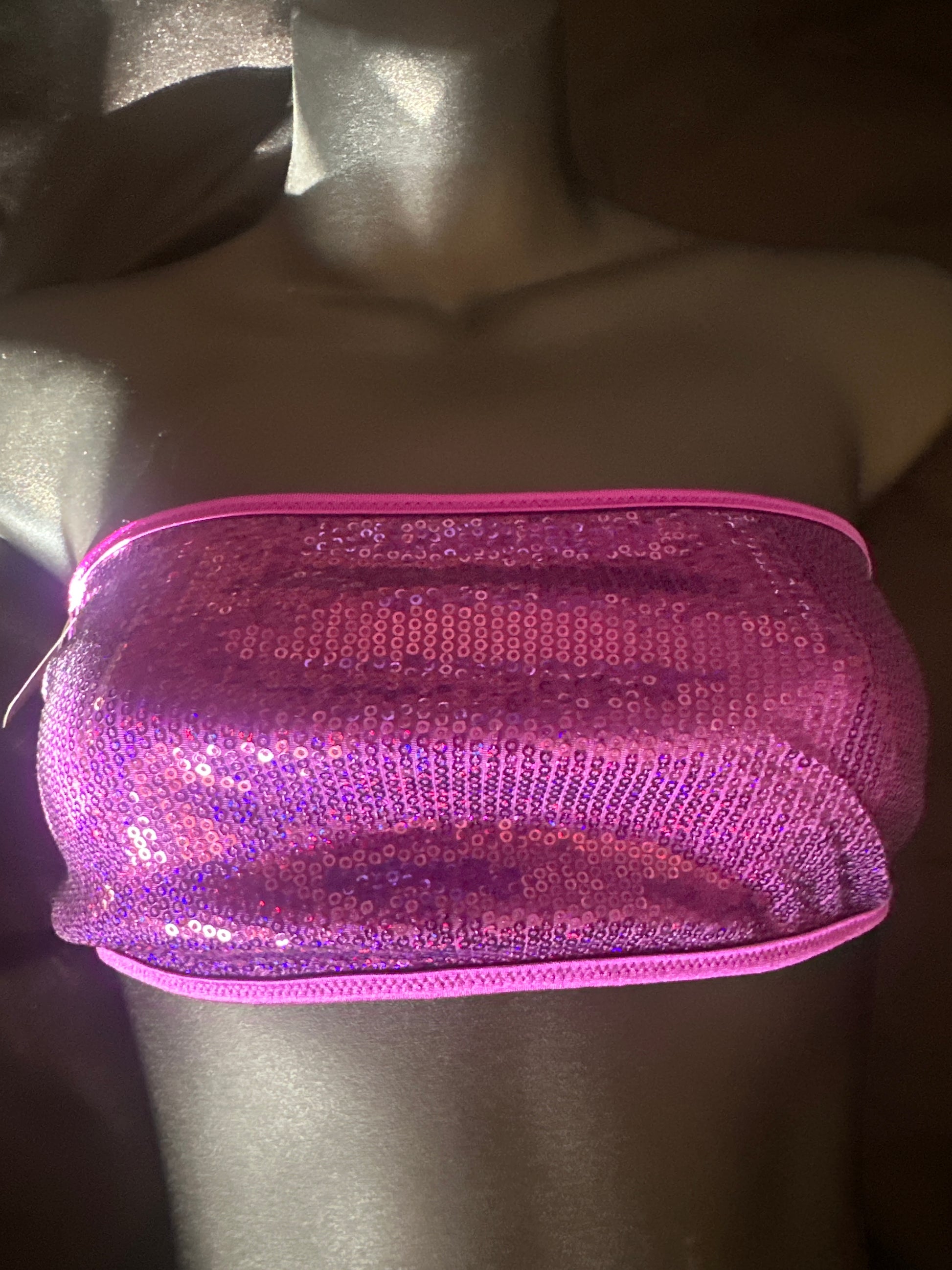 C-072 Sequin Tube Top-The Edge OK