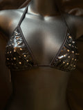 1038MR Medium Rhinestone Triangle Top