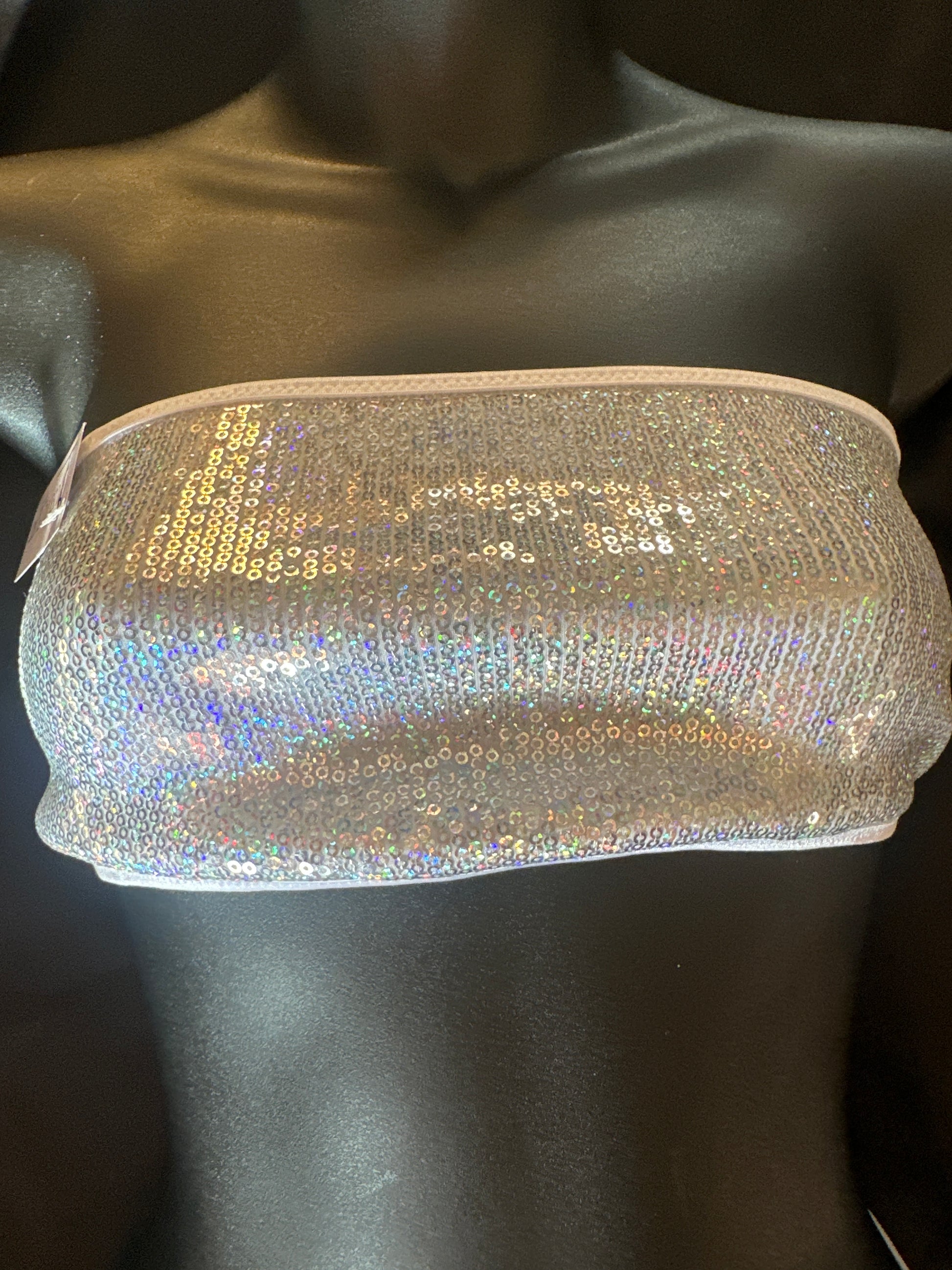 C-072 Sequin Tube Top-The Edge OK