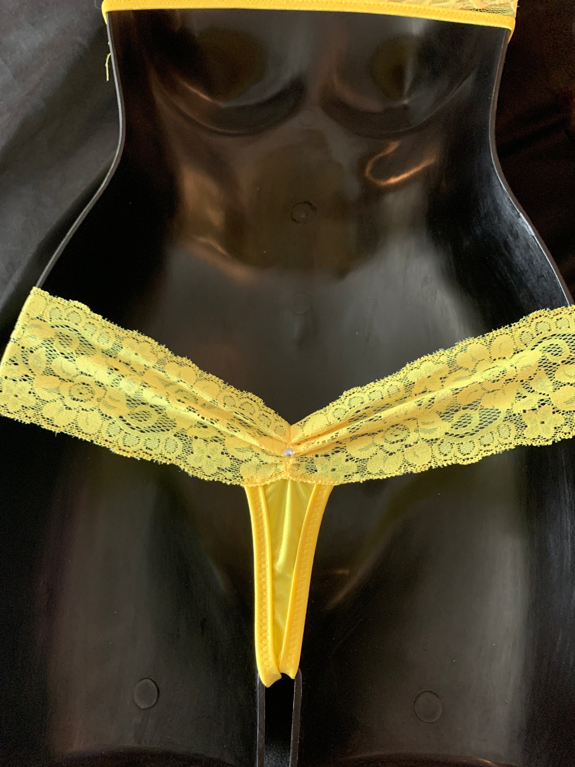 C-068 Lace Trim Thong-The Edge OK