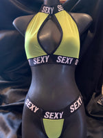 P-411 Twerk Queen Thong Bikini Set