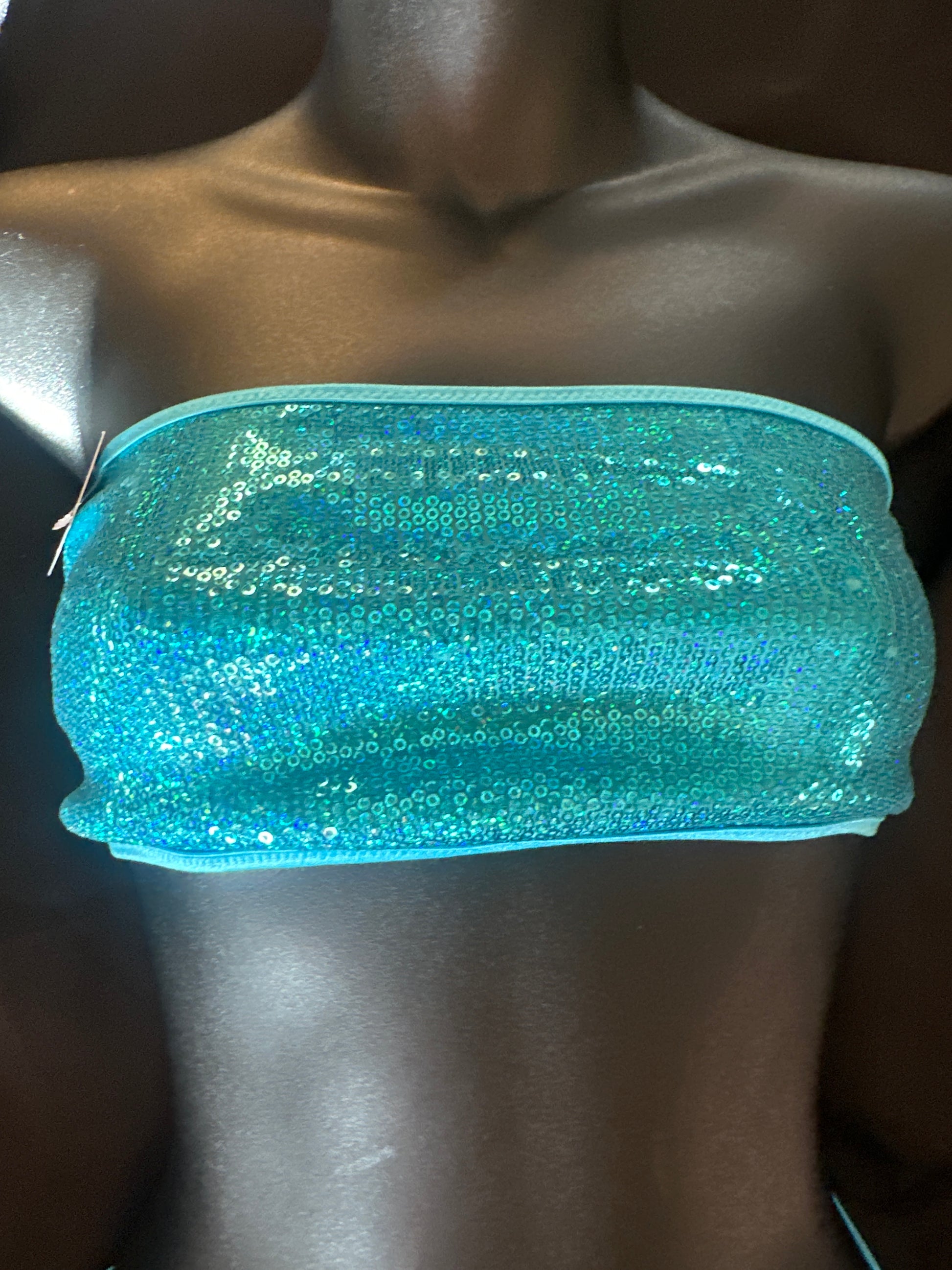 C-072 Sequin Tube Top-The Edge OK