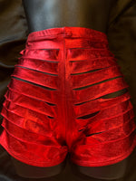 822 Shredded High Waist Shorts