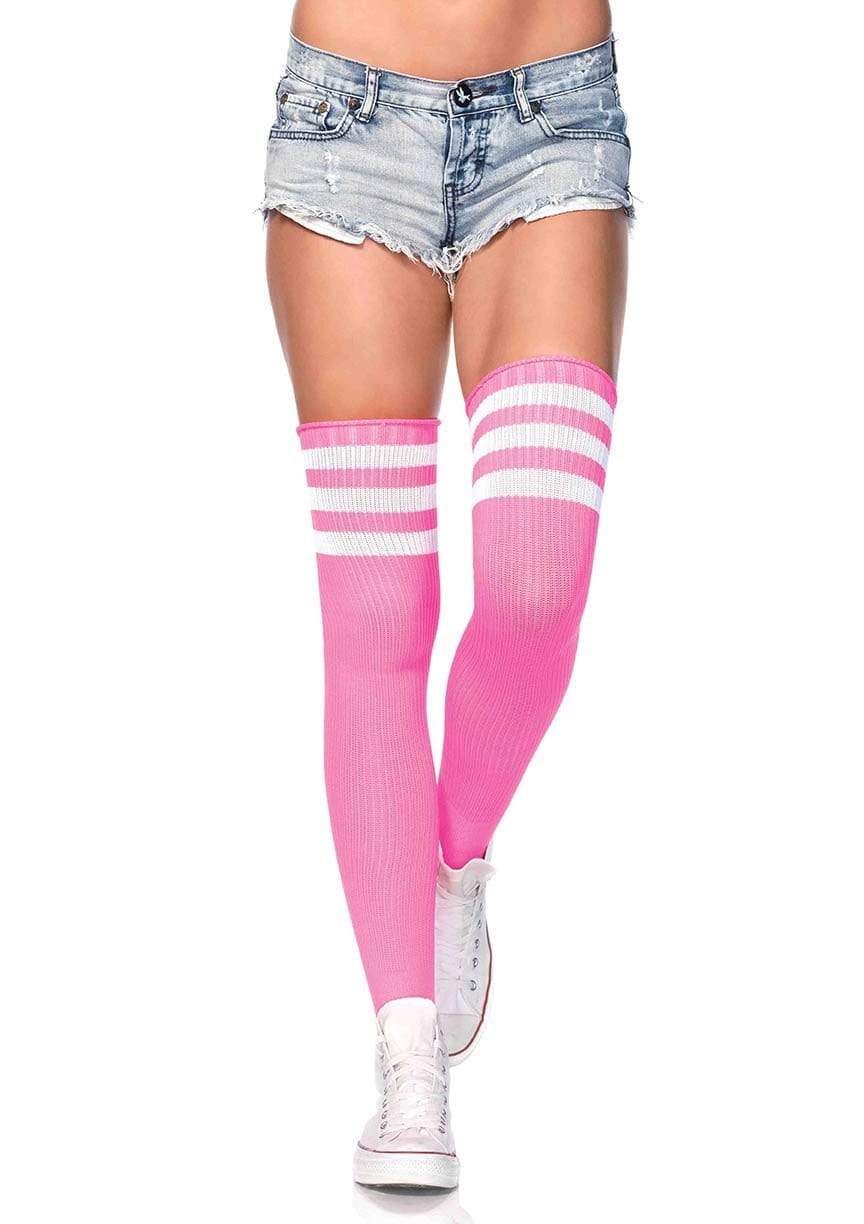 6605 Gina Athletic Thigh High Socks-The Edge OK