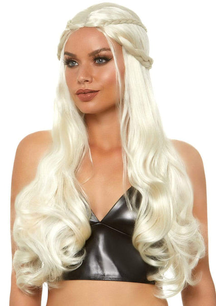 A2831 Braided Long Wavy Dragon Queen Wig