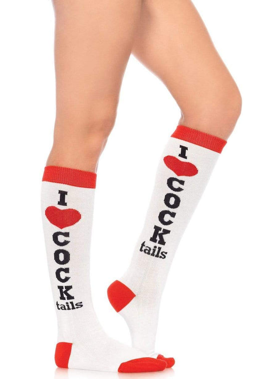 5606 Cocktails Knee Socks-The Edge OK