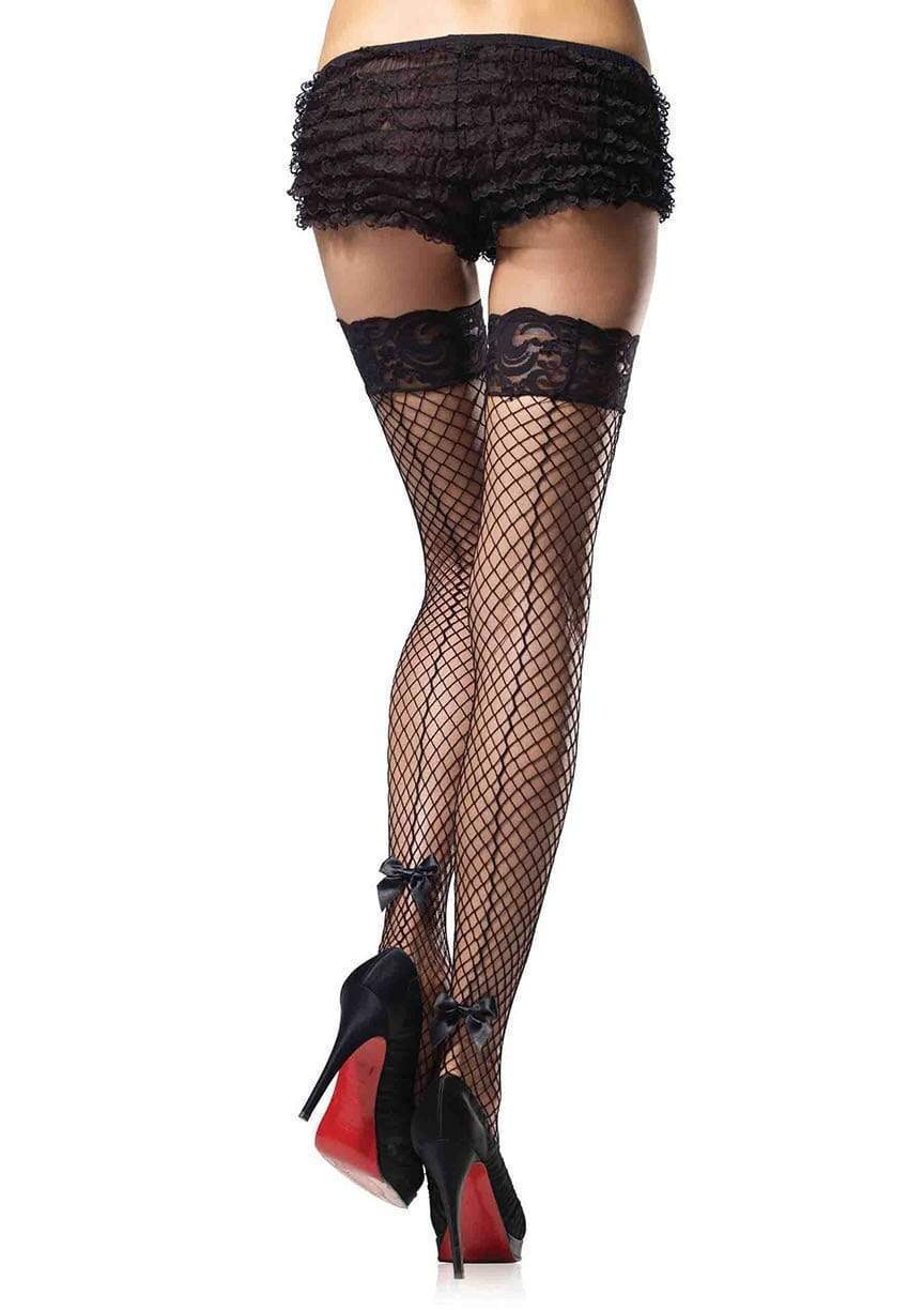 9035 Amy Fishnet Thigh High Stockings-The Edge OK
