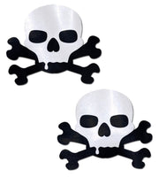 Pastease: Sullen Skull Black & White Nipple Pasties