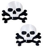 Pastease: Sullen Skull Black & White Nipple Pasties
