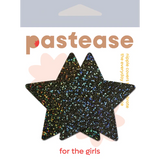 Rockstar:  Black Glitter Star Pasties