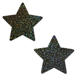Rockstar:  Black Glitter Star Pasties